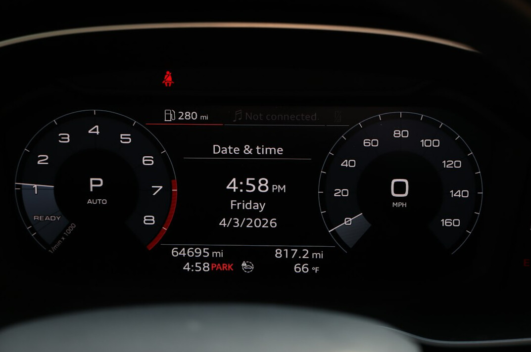 car dashboard display